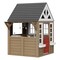 Outdoor Wooden Playhouse Kids Garden Games Cottage with Door Window Sink